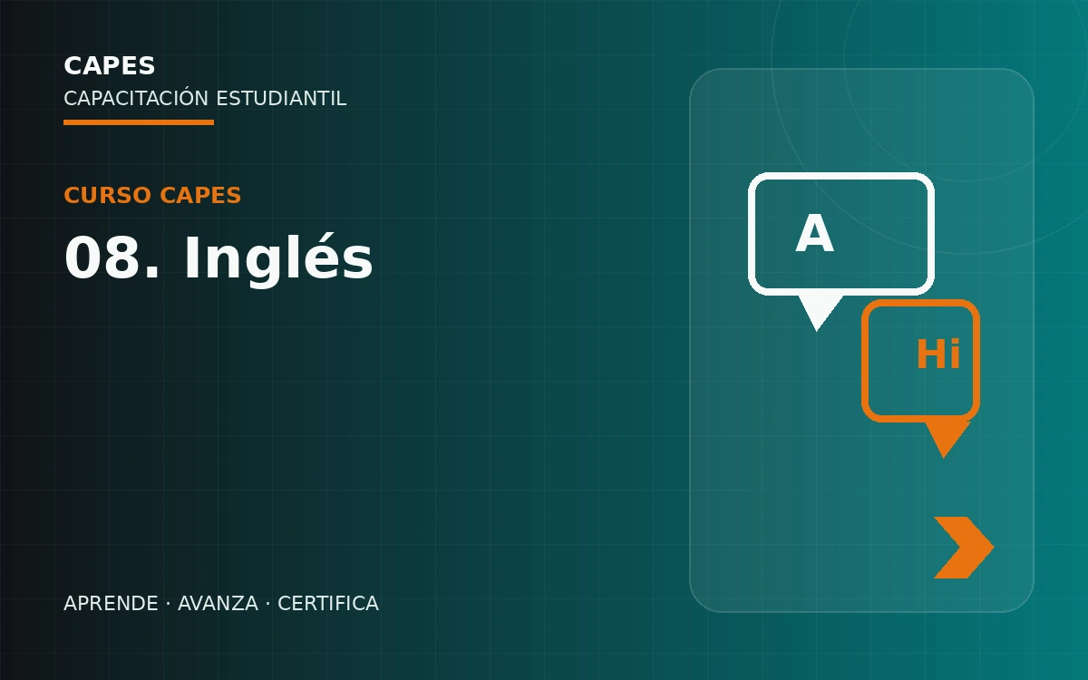 Portada del curso 08. Inglés de CAPES.